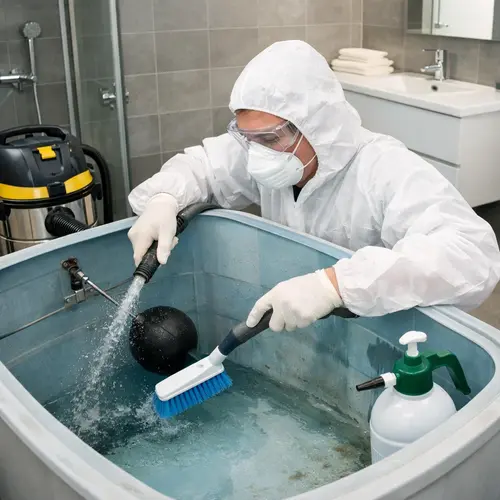 Serviço técnico de limpeza de reservatórios de água e higienização em Florianópolis