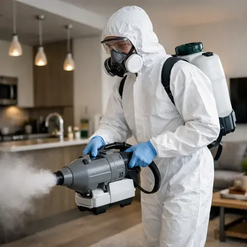 Sanitização de ambientes para eliminação de bactérias e vírus